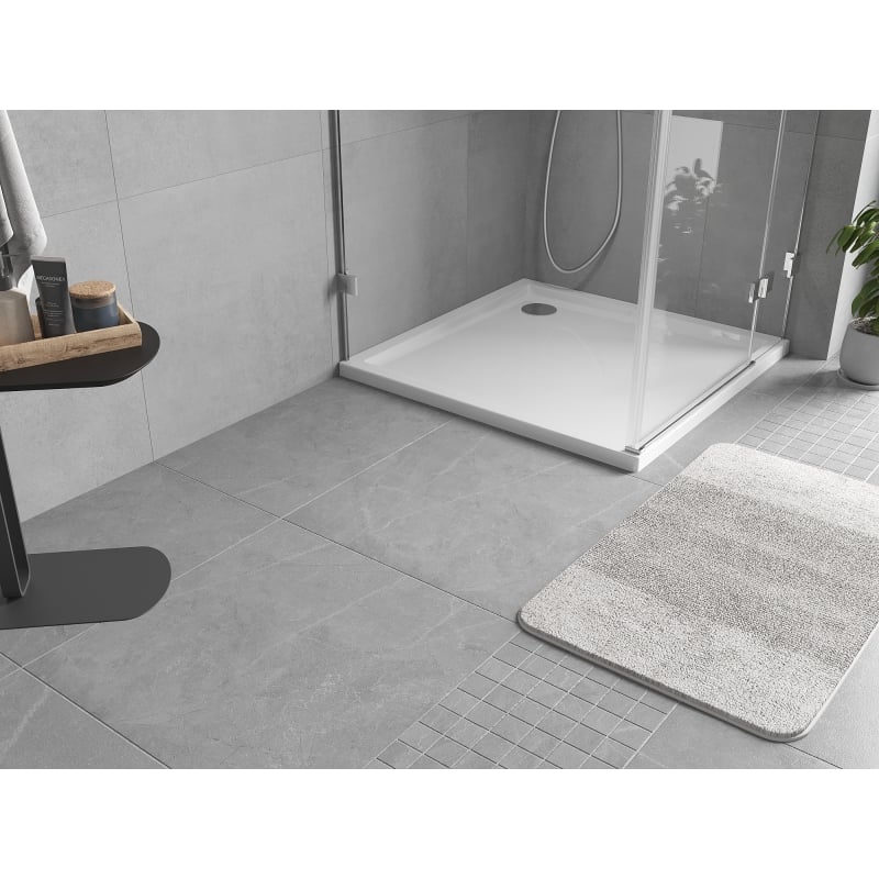 Mexen Flow receveur de douche carré slim 90 x 90 cm, blanc brillant - 46S109090