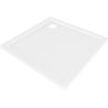 Mexen Flow receveur de douche carré slim 100 x 100 cm, blanc brillant - 46S101010