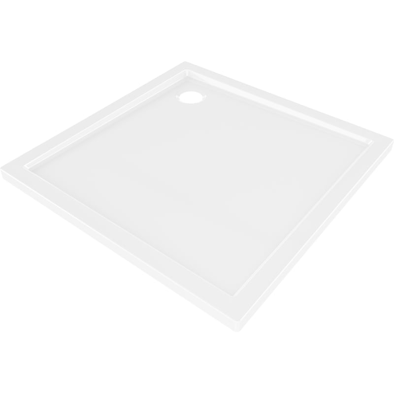 Mexen Flow receveur de douche carré slim 110 x 110 cm, blanc brillant - 46S101111