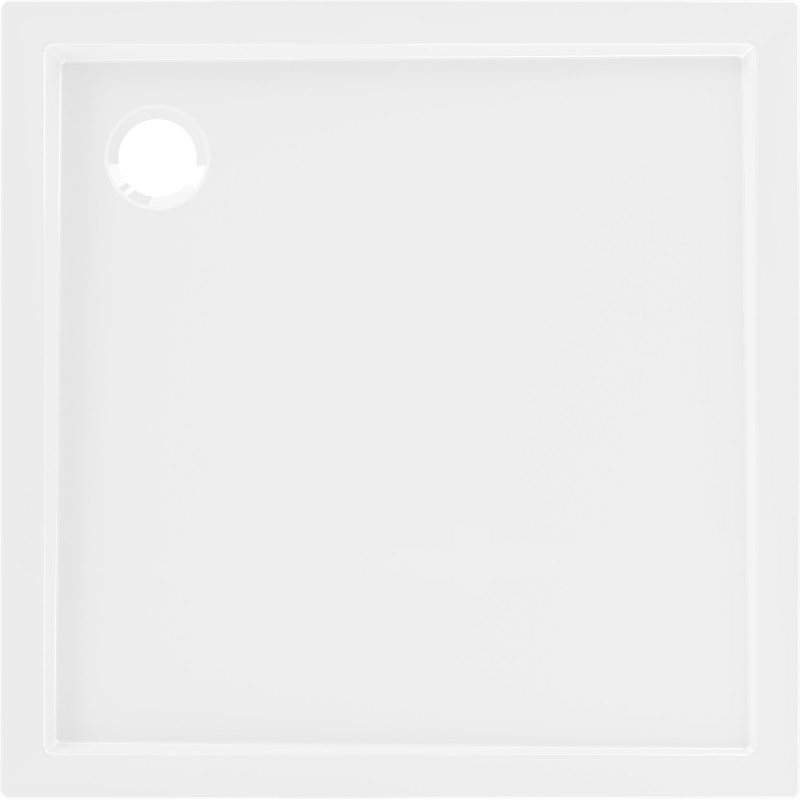 Mexen Flow receveur de douche carré slim 110 x 110 cm, blanc brillant - 46S101111