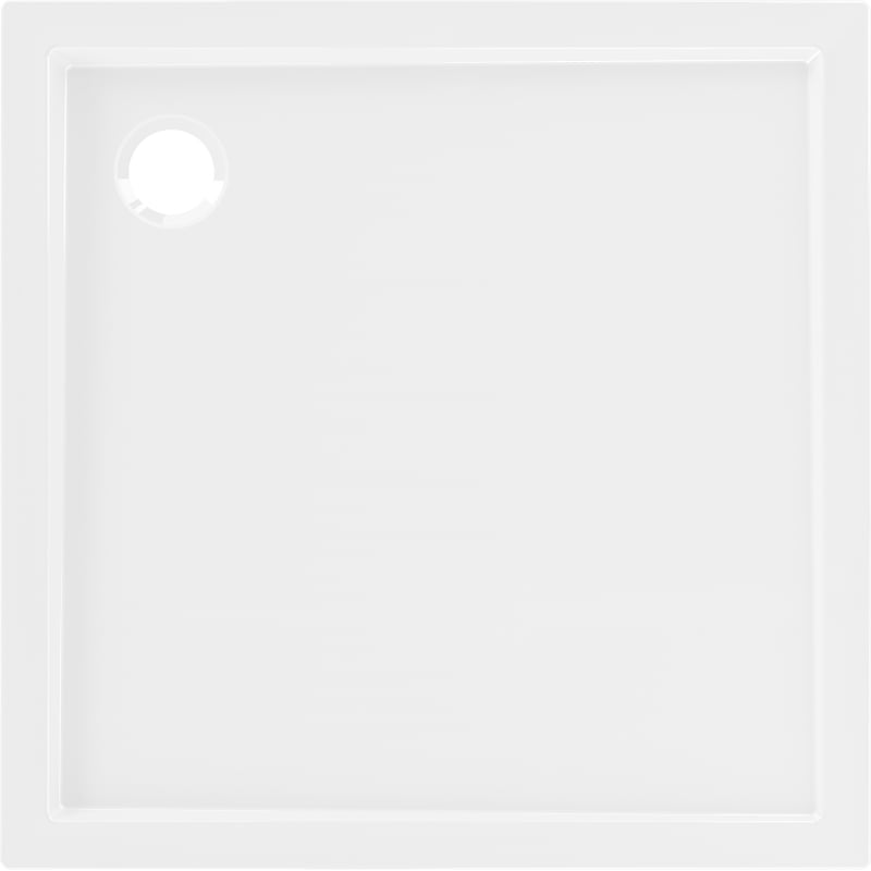 Mexen Flow receveur de douche carré slim 120 x 120 cm, blanc brillant - 46S101212