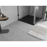 Mexen Flow receveur de douche carré slim 100 x 100 cm, noir mat - 46S701010