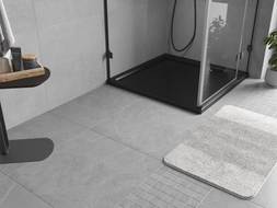 Mexen Flow receveur de douche carré slim 100 x 100 cm, noir mat - 46S701010