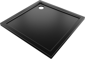 Mexen Flow receveur de douche carré slim 120 x 120 cm, noir mat - 46S701212