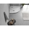 Mexen Flow receveur de douche demi-circulaire slim 80 x 80 cm, blanc brillant - 46Q108080