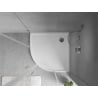 Mexen Flow receveur de douche semi-circulaire slim 80 x 80 cm, blanc brillant - 46Q108080
