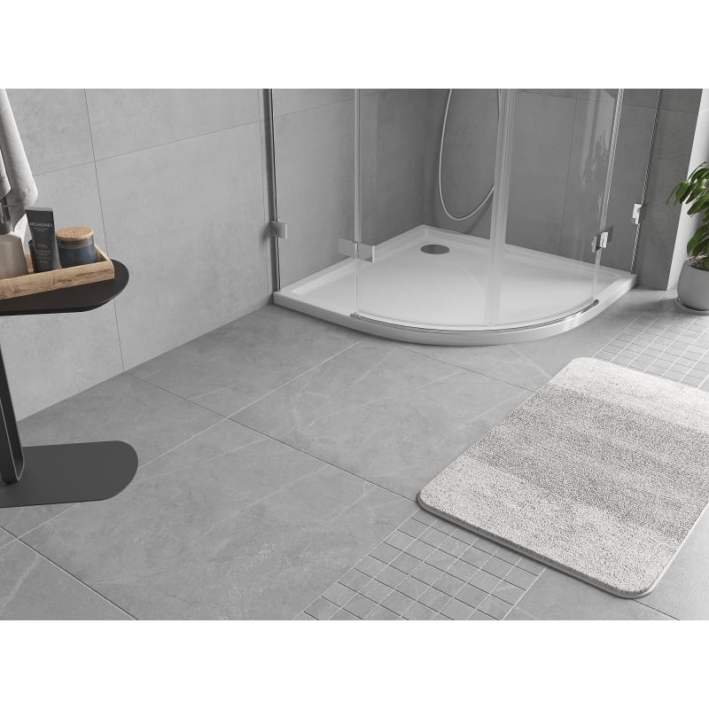 Mexen Flow receveur de douche semi-circulaire slim 80 x 80 cm, blanc brillant - 46Q108080