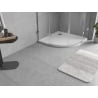 Mexen Flow receveur de douche demi-circulaire slim 80 x 80 cm, blanc brillant - 46Q108080