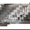 Mexen Lunar L paroi de douche semi-circulaire pivotante gauche 90 x 80 cm, transparent, chrome - 833L-090L-080P-01-00