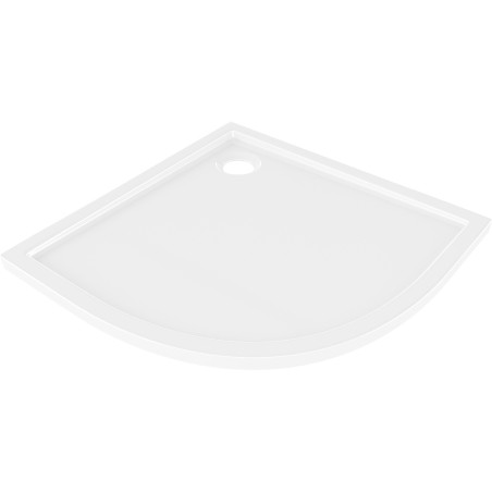 Mexen Flow receveur de douche demi-circulaire slim 100 x 100 cm, blanc brillant - 46Q101010