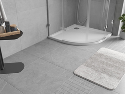 Bac à douche demi-circulaire slim Mexen Flow 100 x 100 cm, blanc brillant - 46Q101010