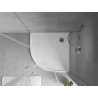 Mexen Flow receveur de douche demi-circulaire slim 100 x 100 cm, blanc brillant - 46Q101010