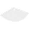 Mexen Flow receveur de douche semi-circulaire slim 80 x 80 cm, blanc brillant - 46Q108080