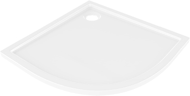 Mexen Flow receveur de douche semi-circulaire slim 80 x 80 cm, blanc brillant - 46Q108080