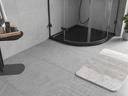 Mexen Flow receveur de douche demi-circulaire slim 80 x 80 cm, noir mat - 46Q708080