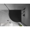 Mexen Flow receveur de douche semi-circulaire slim 90 x 90 cm, noir mat - 46Q709090