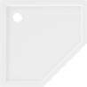 Mexen Flow receveur de douche pentagonal slim 90 x 90 cm, blanc brillant - 46P109090