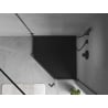 Receveur de douche pentagonal slim Mexen Flow 90 x 90 cm, noir mat - 46P709090