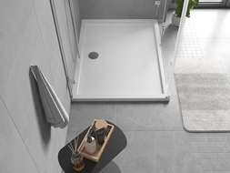 Mexen Flow receveur rectangulaire slim 75 x 70 cm, blanc brillant - 46R107075