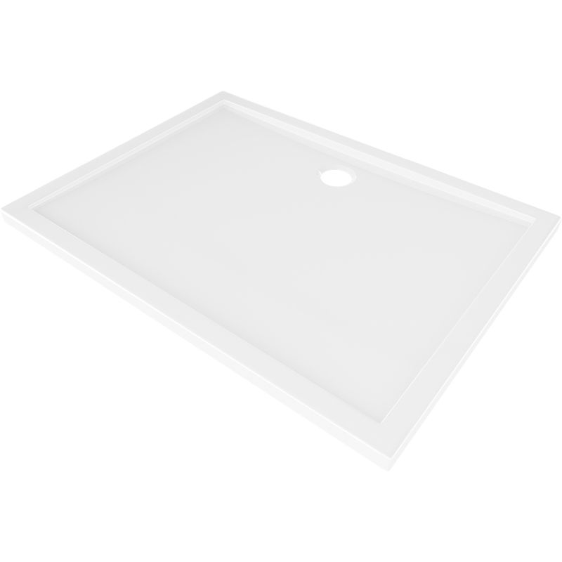 Mexen Flow bac de douche rectangulaire slim 90 x 70 cm, blanc brillant - 46R107090