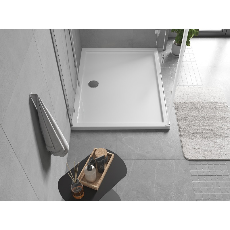 Mexen Flow receveur rectangulaire slim 110 x 70 cm, blanc brillant - 46R107011