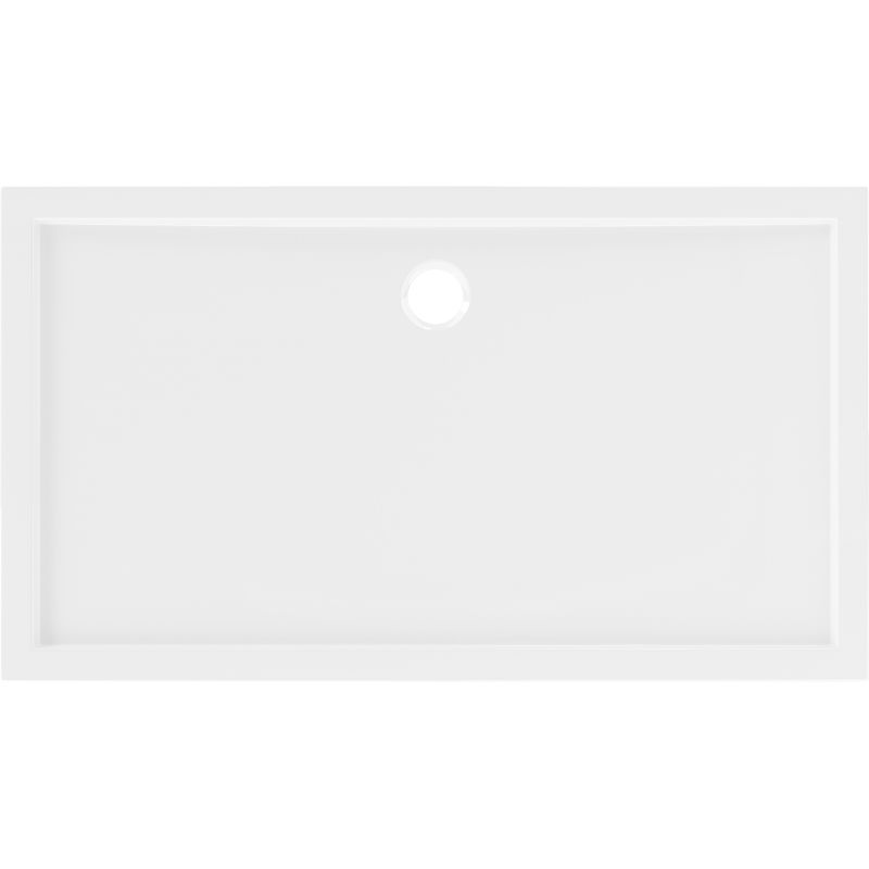 Mexen Flow receveur rectangulaire slim 160 x 70 cm, blanc brillant - 46R107016