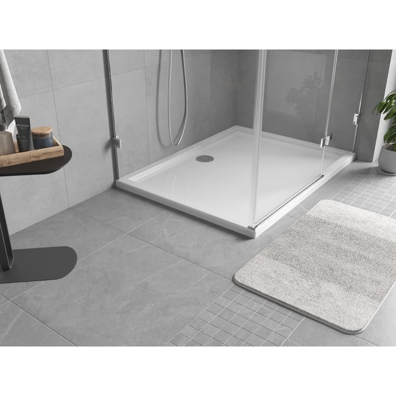 Mexen Flow receveur de douche rectangulaire slim 100 x 75 cm, blanc brillant - 46R107510