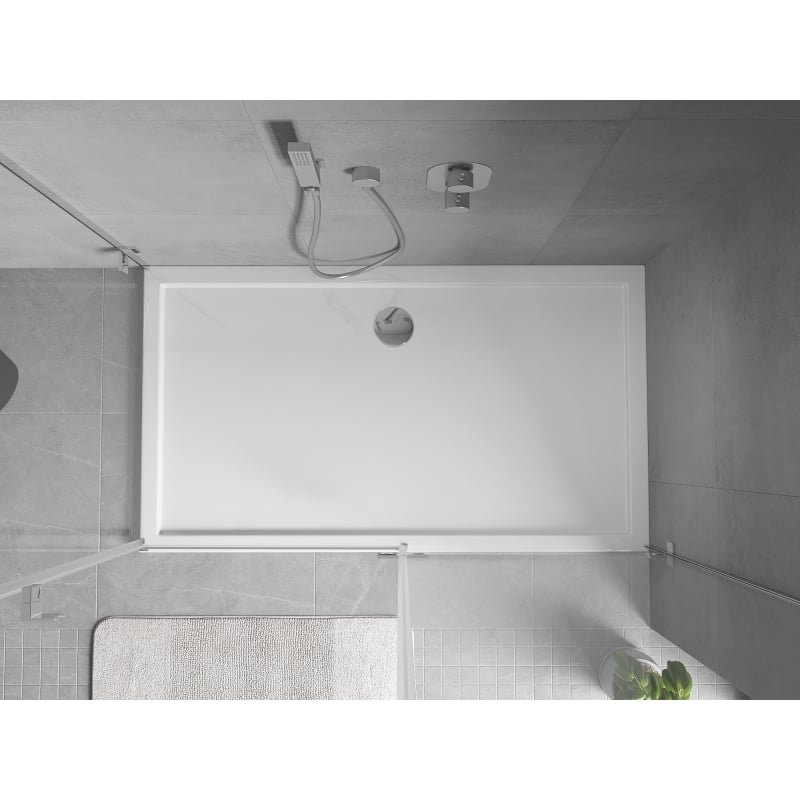 Mexen Flow receveur rectangulaire slim 150 x 75 cm, blanc brillant - 46R107515