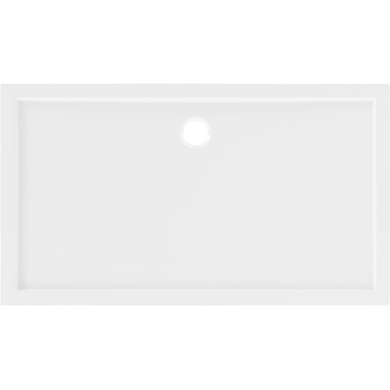 Mexen Flow receveur rectangulaire slim 160 x 75 cm, blanc brillant - 46R107516