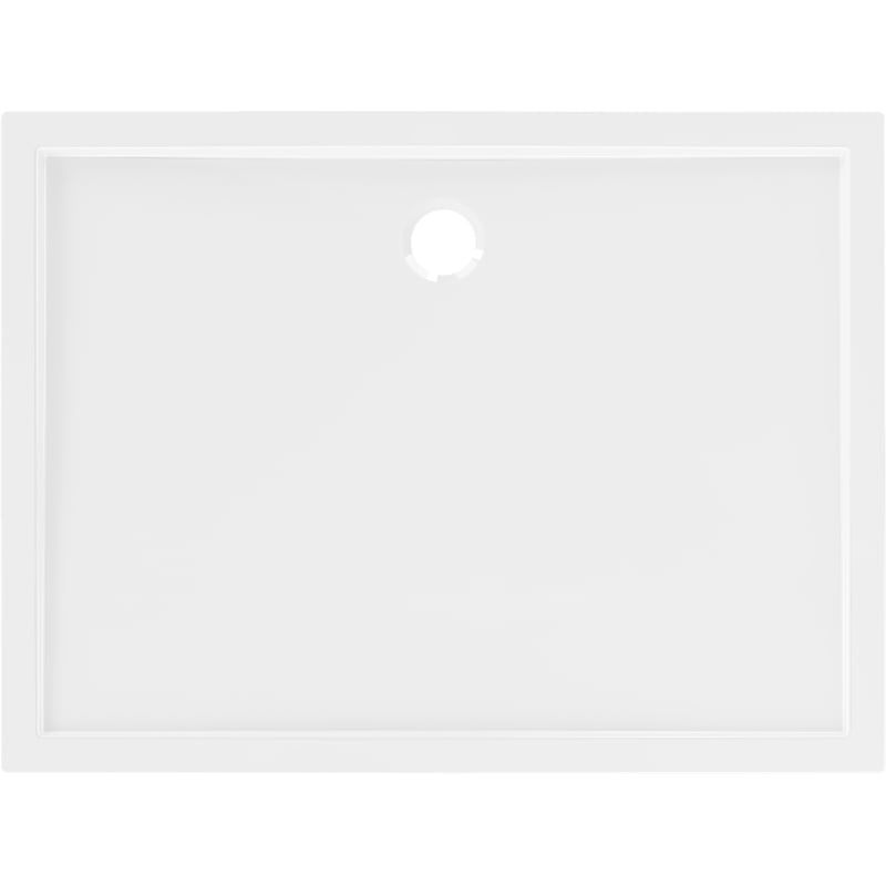 Mexen Flow receveur de douche rectangulaire slim 130 x 85 cm, blanc brillant - 46R108513