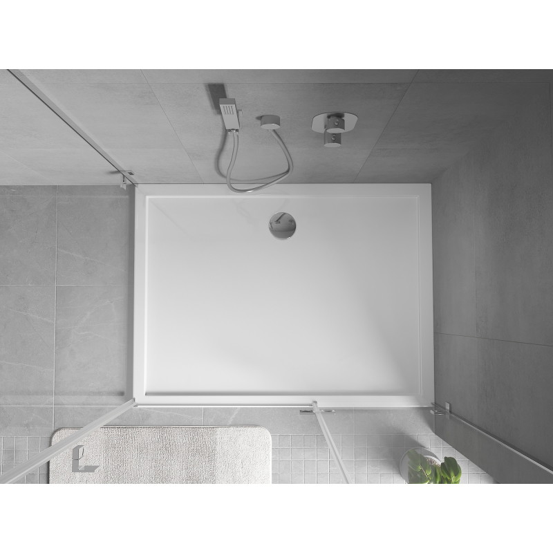 Mexen Flow receveur de douche rectangulaire slim 110 x 90 cm, blanc brillant - 46R109011