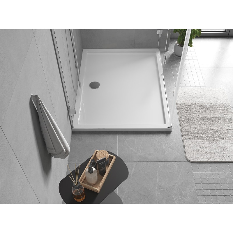 Mexen Flow receveur rectangulaire slim 120 x 100 cm, blanc brillant - 46R101012