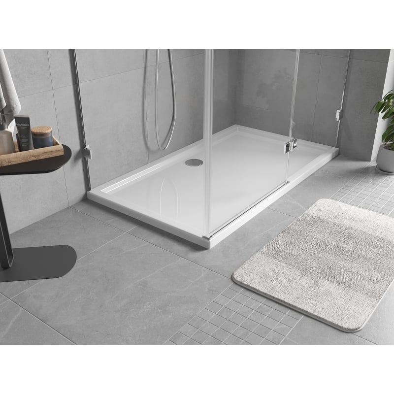Mexen Flow receveur rectangulaire slim 160 x 100 cm, blanc brillant - 46R101016