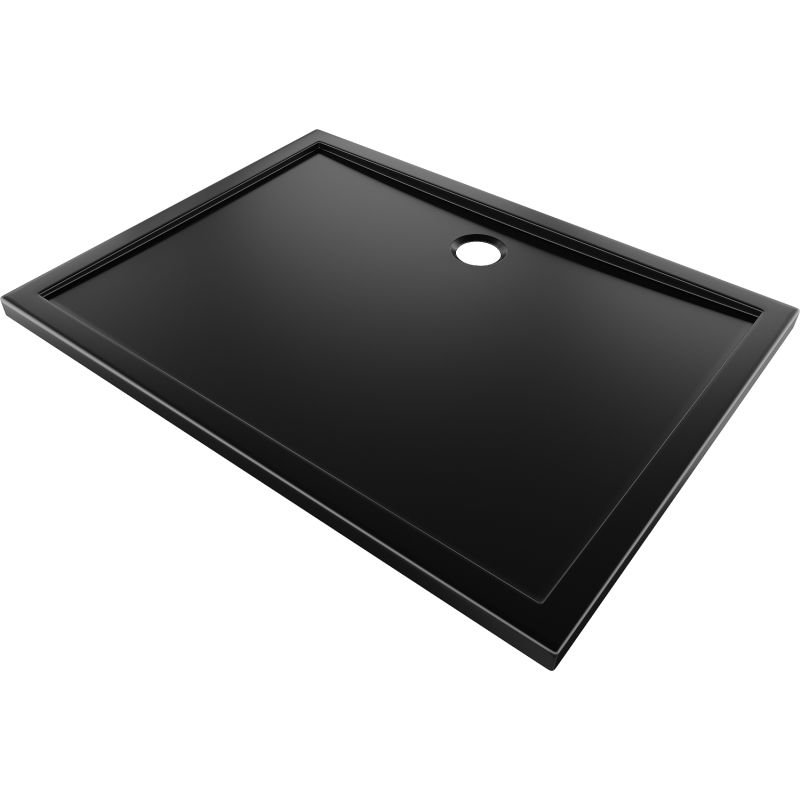 Bac à douche rectangulaire slim Mexen Flow 110 x 70 cm, noir mat - 46R707011