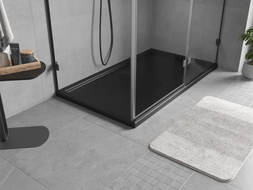 Mexen Flow receveur de douche rectangulaire slim 140 x 70 cm, noir mat - 46R707014