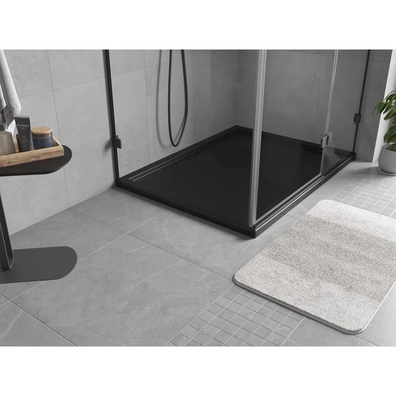 Mexen Flow receveur de douche rectangulaire slim 95 x 75 cm, noir mat - 46R707595
