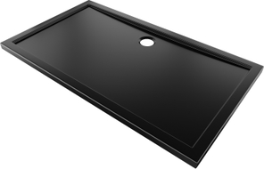 Mexen Flow receveur de douche rectangulaire slim 140 x 80 cm, noir mat - 46R708014