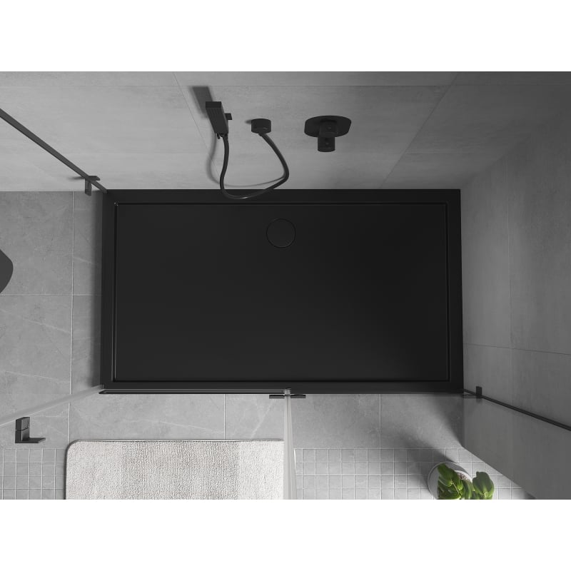 Mexen Flow receveur de douche rectangulaire slim 140 x 95 cm, noir mat - 46R709514