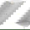 Mexen Lunar L cabine de douche semicirculaire pivotante gauche 100 x 80 cm, transparent, or - 833L-100L-080P-50-00
