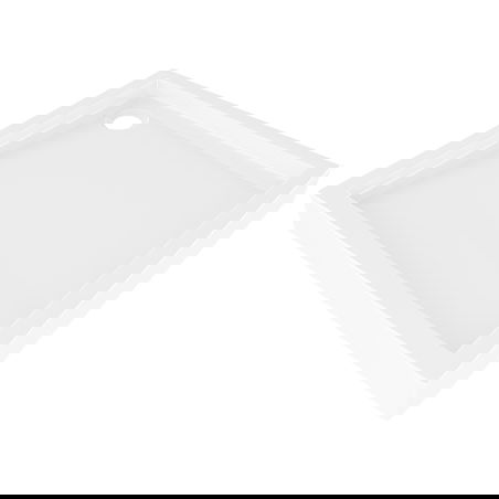 Bac à douche carré Mexen Flow+ 100 x 100 cm, blanc brillant - 46S101010H