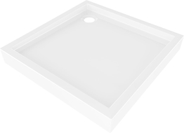 Mexen Flow+ receveur de douche carré 100 x 100 cm, blanc brillant - 46S101010H
