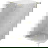 Mexen Lunar L cabine de douche semi-circulaire pivotante gauche 100 x 80 cm, transparent, or brossé - 833L-100L-080P-55-00