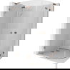 Mexen Lunar L cabine de douche semi-circulaire pivotante gauche 90 x 70 cm, transparent, or rose - 833L-090L-070P-60-00
