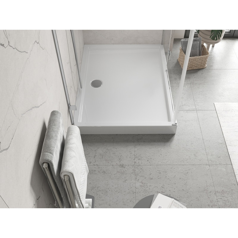 Mexen Flow+ receveur de douche rectangulaire 80 x 70 cm, blanc brillant - 46R107080H