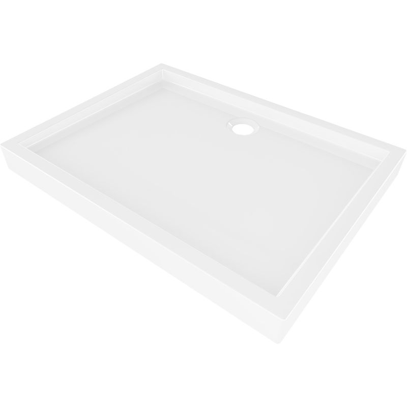 Mexen Flow+ receveur de douche rectangulaire 100 x 70 cm, blanc brillant - 46R107010H
