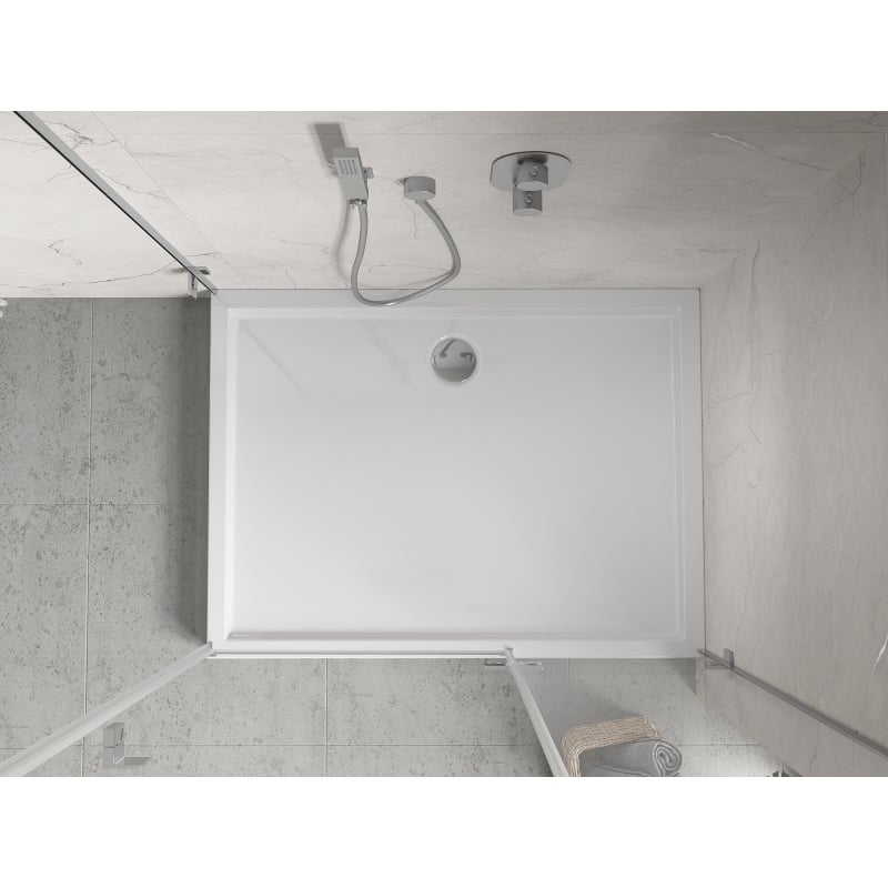 Mexen Flow+ receveur rectangulaire 110 x 70 cm, blanc brillant - 46R107011H