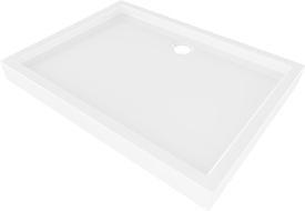 Mexen Flow+ receveur de douche rectangulaire 100 x 80 cm, blanc brillant - 46R108010H