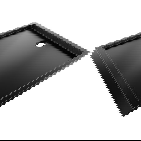 Mexen Flow+ douchette rectangulaire 90 x 80 cm, noir mat - 46R708090H