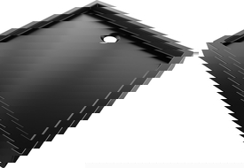 Mexen Flow+ receveur de douche rectangulaire 120 x 80 cm, noir mat - 46R708012H