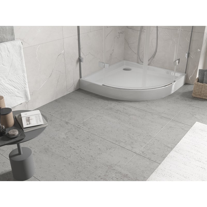 Mexen Flow+ receveur de douche semi-circulaire 90 x 90 cm, blanc brillant - 46Q109090H